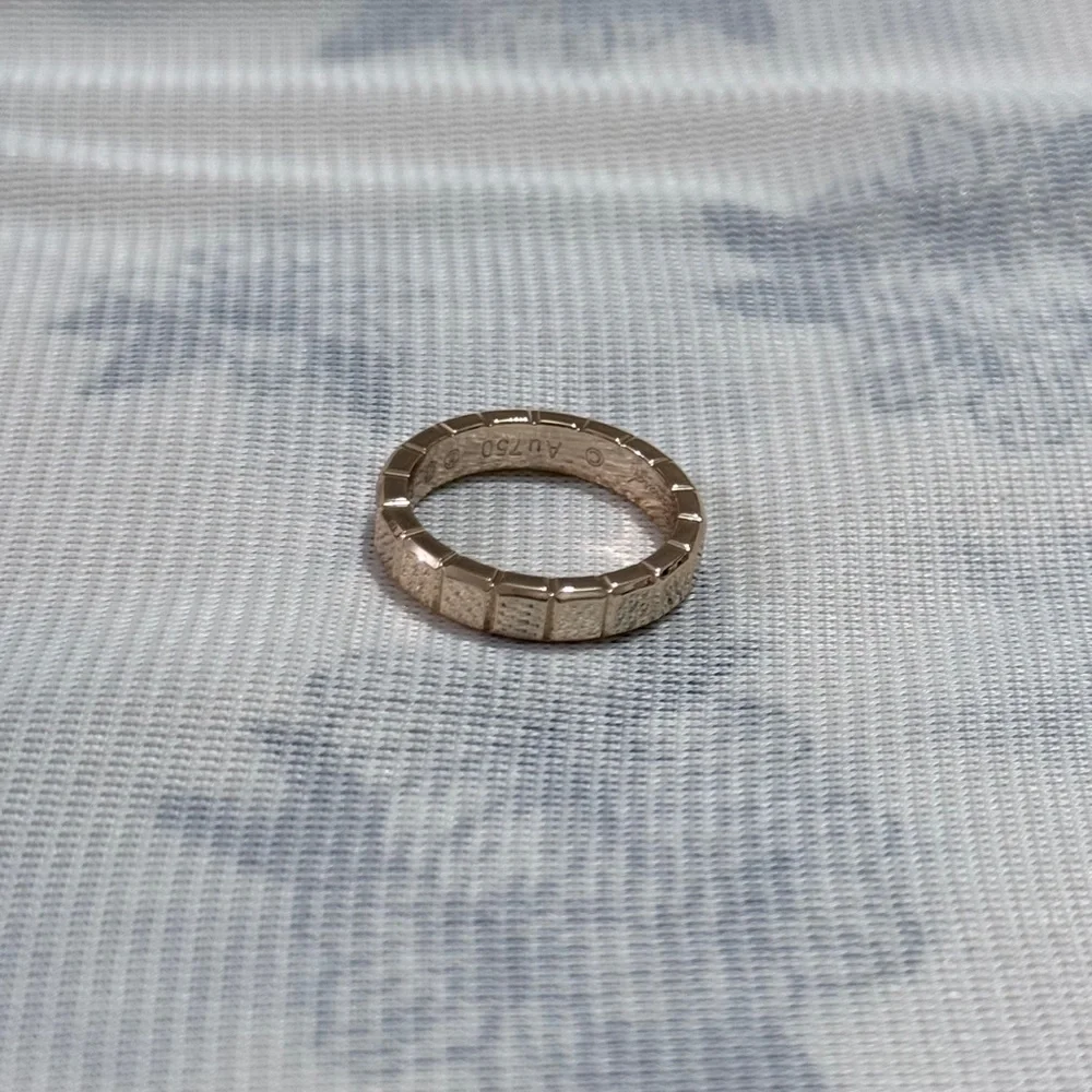 Chopard Rose Gold Faceted Band Ring